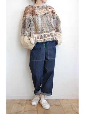 「RehersalL（リハーズオール）のアイテム（パンツ）」を使った、chaosbohemiaさん（レディース・156cm）の夏コーディネート