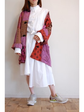 「MANA（マナ）のアイテム（シューズ）」を使った、chaosbohemiaさん（レディース・156cm）の秋コーディネート