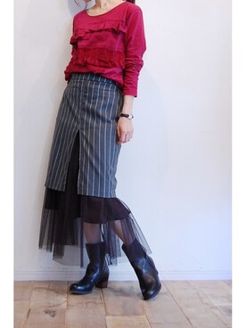 「Vialis（ビアリス）のアイテム」を使った、chaosbohemiaさん（レディース・156cm）の秋コーディネート