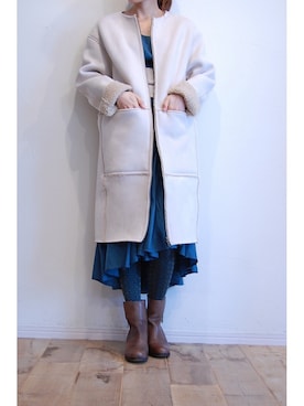 「アイテム（その他アウター、その他）」を使った、chaosbohemiaさん（レディース・156cm）の秋コーディネート