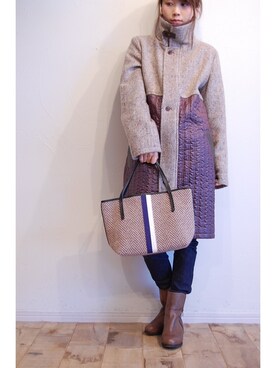 「ROSIER（ロジア）のアイテム」を使った、chaosbohemiaさん（レディース・156cm）の秋コーディネート