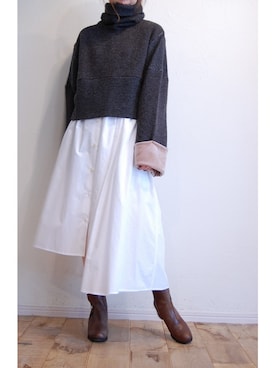 「Vialis（ビアリス）のアイテム」を使った、chaosbohemiaさん（レディース・156cm）の秋コーディネート