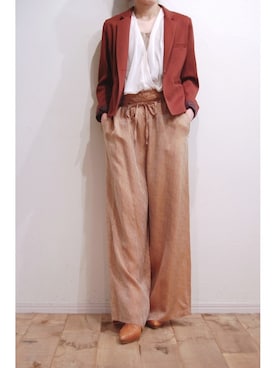 「アイテム（ストール/ショール）」を使った、chaosbohemiaさん（レディース・156cm）の冬コーディネート