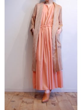 「アイテム（その他アウター、ゴールド系）」を使った、chaosbohemiaさん（レディース・156cm）の冬コーディネート