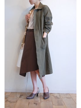 「チュール」｜「アイテム（その他アウター）」を使った、chaosbohemiaさん（レディース・156cm）の冬コーディネート