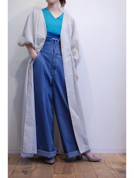 「アイテム（タンクトップ）」を使った、chaosbohemiaさん（レディース・156cm）の冬コーディネート