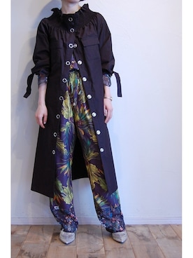 「hippiness（ヒッピネス）のアイテム」を使った、chaosbohemiaさん（レディース・156cm）の春コーディネート