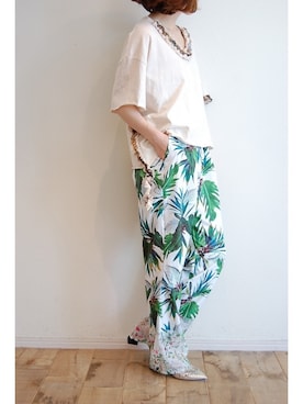 「hippiness（ヒッピネス）のアイテム」を使った、chaosbohemiaさん（レディース・156cm）の春コーディネート