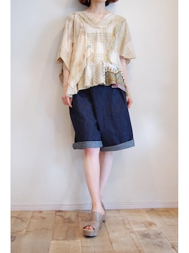 「Vialis（ビアリス）のアイテム」を使った、chaosbohemiaさん（レディース・156cm）の夏コーディネート