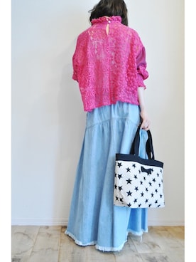 「intoxic.（イントキシック）のアイテム」を使った、chaosbohemiaさん（レディース・156cm）の夏コーディネート