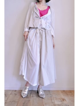 「RehersalL（リハーズオール）のアイテム（その他アウター）」を使った、chaosbohemiaさん（レディース・156cm）の夏コーディネート
