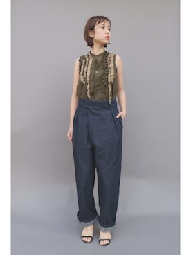 「グルカパンツ」｜chaosbohemiaさん（レディース・156cm）の夏コーディネート