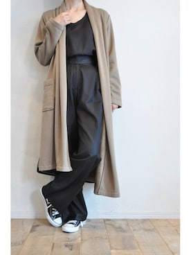 「チュール」｜「アイテム（その他アウター）」を使った、chaosbohemiaさん（レディース・165cm）の秋コーディネート