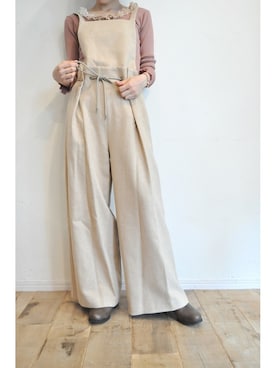 「つなぎ」｜chaosbohemiaさん（レディース・156cm）の秋コーディネート