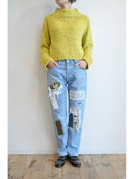 「boussole（ブソル）のアイテム」を使った、chaosbohemiaさん（レディース・165cm）の秋コーディネート