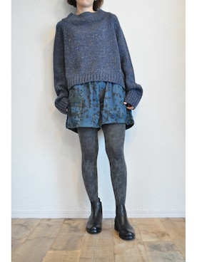 「boussole（ブソル）のアイテム」を使った、chaosbohemiaさん（レディース・156cm）の秋コーディネート