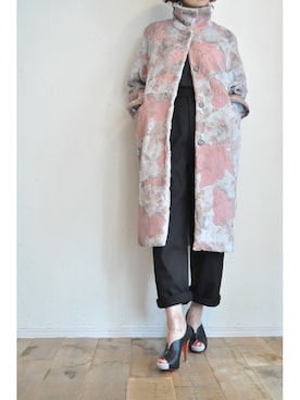 「ラップパンツ」｜「アイテム（その他アウター）」を使った、chaosbohemiaさん（レディース・165cm）の秋コーディネート