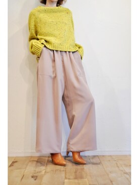 「boussole（ブソル）のアイテム」を使った、chaosbohemiaさん（レディース・156cm）の秋コーディネート