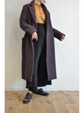 「RehersalL（リハーズオール）のアイテム（オールインワン・サロペット）」を使った、chaosbohemiaさん（レディース・165cm）の秋コーディネート
