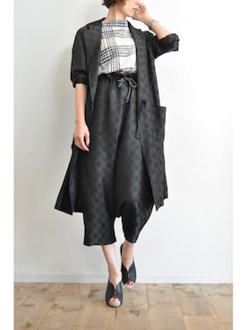 「タイパンツ」｜「アイテム（ジャケット/アウター）」を使った、chaosbohemiaさん（レディース・165cm）の秋コーディネート