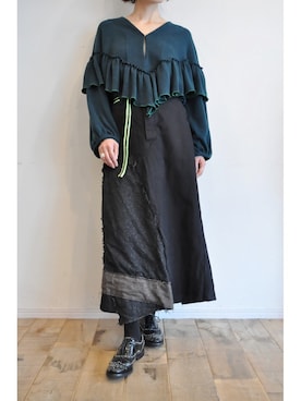 「RehersalL（リハーズオール）のアイテム」を使った、chaosbohemiaさん（レディース・165cm）の秋コーディネート