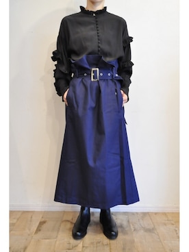 「サイドゴアブーツ」｜chaosbohemiaさん（レディース・156cm）の冬コーディネート