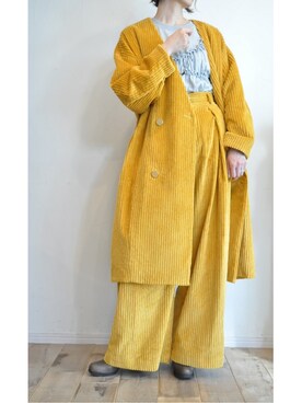 「hippiness（ヒッピネス）のアイテム」を使った、chaosbohemiaさん（レディース・165cm）の冬コーディネート