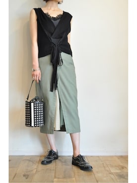 「intoxic.（イントキシック）のアイテム（バッグ）」を使った、chaosbohemiaさん（レディース・165cm）の春コーディネート