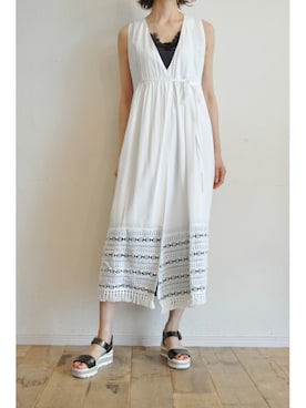 「Luca Grossi（ルーカグロッシ）のアイテム（サンダル）」を使った、chaosbohemiaさん（レディース・165cm）の夏コーディネート