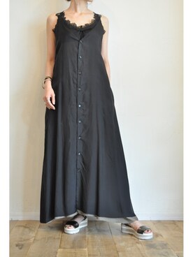 「Luca Grossi（ルーカグロッシ）のアイテム（サンダル）」を使った、chaosbohemiaさん（レディース・165cm）の夏コーディネート