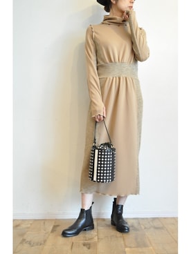 「intoxic.（イントキシック）のアイテム（バッグ）」を使った、chaosbohemiaさん（レディース・165cm）の秋コーディネート