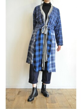 「RehersalL（リハーズオール）のアイテム（その他アウター）」を使った、chaosbohemiaさん（レディース・165cm）の秋コーディネート