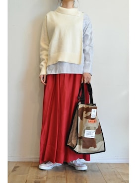 「カモフラバッグ」｜chaosbohemiaさん（レディース・165cm）の秋コーディネート
