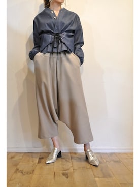 「タイパンツ」｜chaosbohemiaさん（レディース・165cm）の冬コーディネート