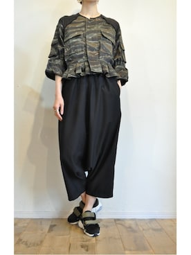 「タイパンツ」｜「アイテム（ジャケット/アウター）」を使った、chaosbohemiaさん（レディース・165cm）の冬コーディネート