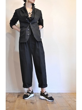 「thomasmagpie」｜「アイテム（スニーカー）」を使った、chaosbohemiaさん（レディース・165cm）の冬コーディネート