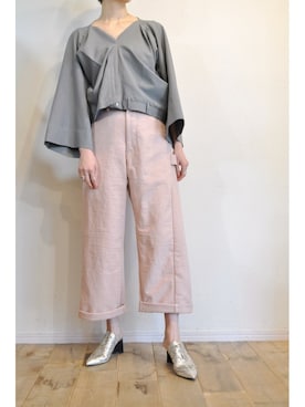 「ペインターパンツ」｜「アイテム（その他トップス）」を使った、chaosbohemiaさん（レディース・165cm）の春コーディネート