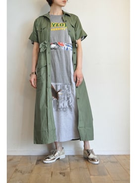 「thomasmagpie」｜「アイテム（ワンピース）」を使った、chaosbohemiaさん（レディース・165cm）の春コーディネート