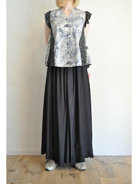 「hippiness（ヒッピネス）のアイテム」を使った、chaosbohemiaさん（レディース・168cm）の春コーディネート