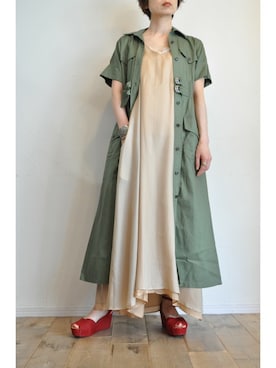 「thomasmagpie」｜「アイテム（ワンピース）」を使った、chaosbohemiaさん（レディース・165cm）の夏コーディネート