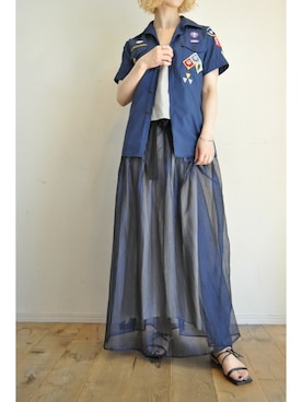 「RehersalL（リハーズオール）のアイテム」を使った、chaosbohemiaさん（レディース・168cm）の夏コーディネート