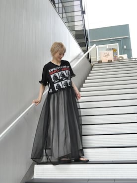 「RehersalL（リハーズオール）のアイテム」を使った、chaosbohemiaさん（レディース・168cm）の夏コーディネート