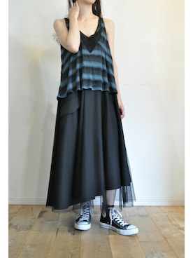 「MARECHAL TERRE（マルシャルテル）のアイテム」を使った、chaosbohemiaさん（レディース・155cm）の夏コーディネート