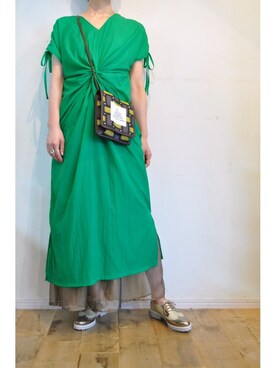 「Luca Grossi（ルーカグロッシ）のアイテム（その他シューズ）」を使った、chaosbohemiaさん（レディース・165cm）の夏コーディネート