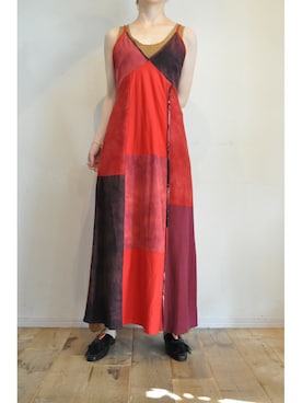 「スリッパ」｜「アイテム（ワンピース/ドレス）」を使った、chaosbohemiaさん（レディース・168cm）の夏コーディネート