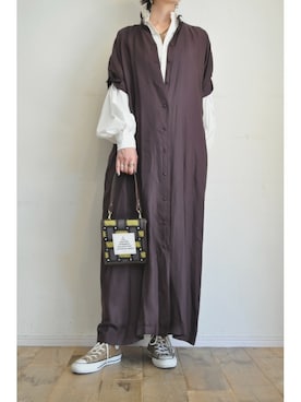 「intoxic.（イントキシック）のアイテム（バッグ）」を使った、chaosbohemiaさん（レディース・165cm）の秋コーディネート