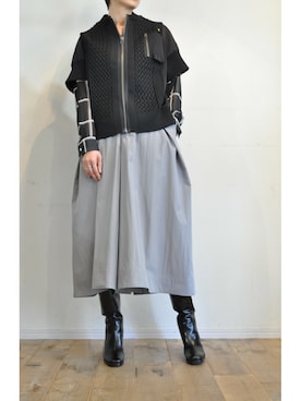 「シフォンブラウス」｜「アイテム（その他アウター）」を使った、chaosbohemiaさん（レディース・165cm）の秋コーディネート