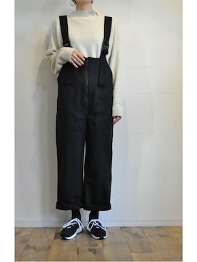 「つなぎ」｜chaosbohemiaさん（レディース・165cm）の秋コーディネート