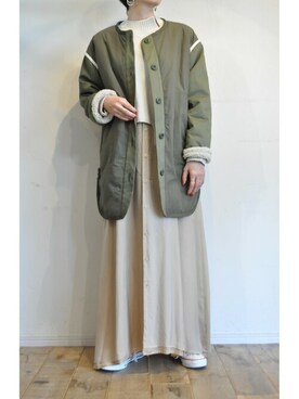 「キュプラ」｜「アイテム（その他アウター）」を使った、chaosbohemiaさん（レディース・165cm）の秋コーディネート