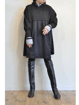 「フード」｜chaosbohemiaさん（レディース・165cm）の冬コーディネート